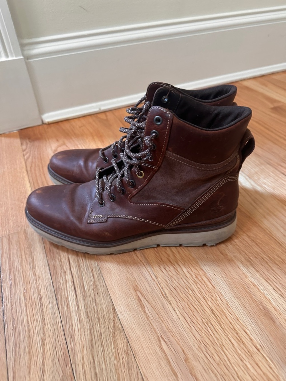 Timberland Brown Leather Lace-Up Women's Ankle Boots